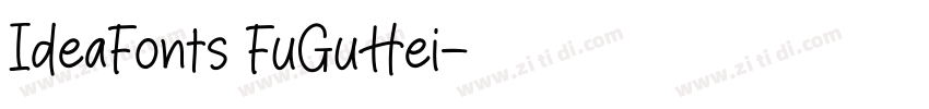 IdeaFonts FuGuHei字体转换